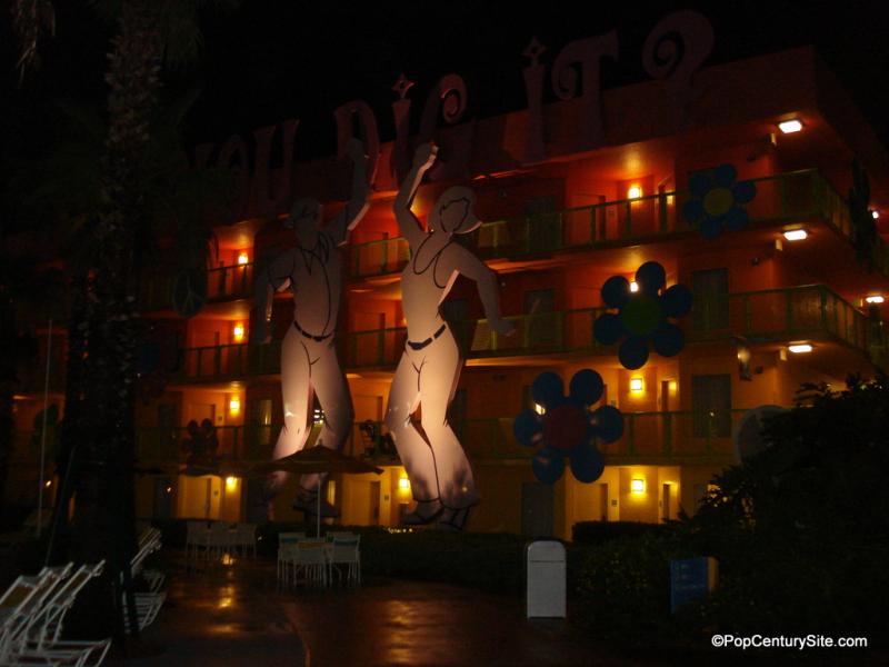 60s Building at Night